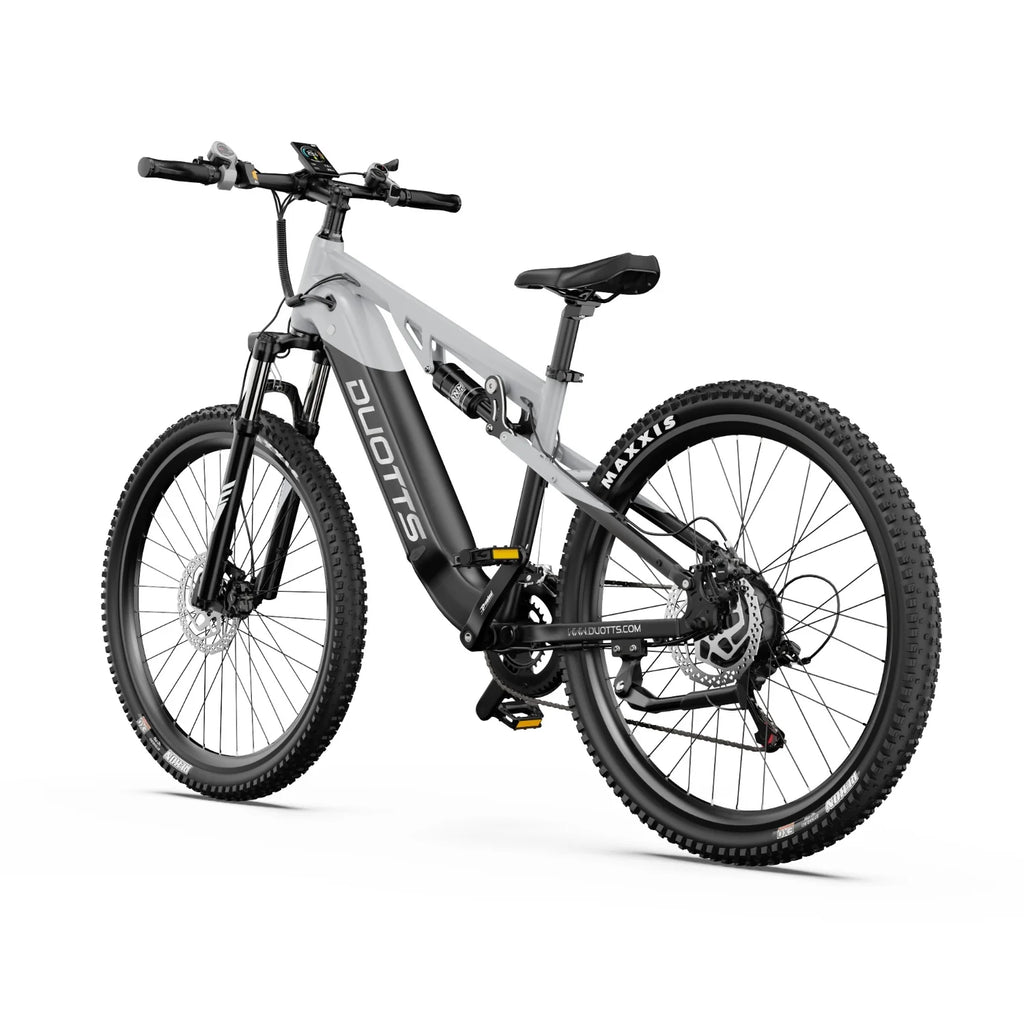 Duotts E29 Vélo électrique - Moteur 250W Batterie 48V13.5AH Freins hydrauliques - Blanc argenté