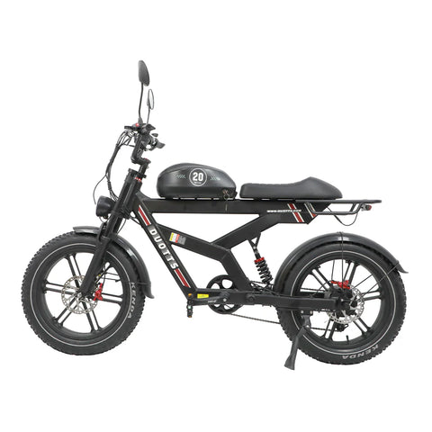 DUOTTS F20 Elektrisches Fahrrad - 750W Motor 52V 27AH Batterie mit Hydraulischen Scheibenbremsen - Schwarz
