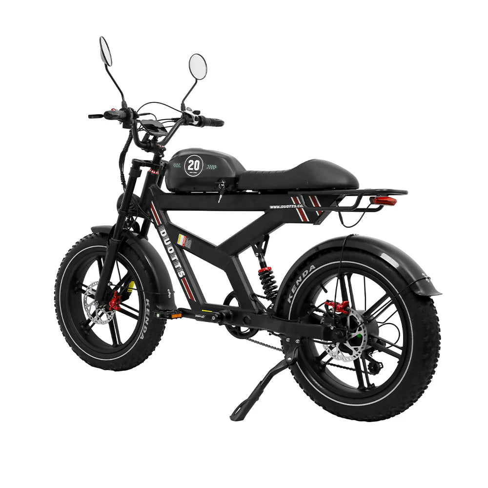 DUOTTS F20 Elektrisches Fahrrad - 750W Motor 52V 27AH Batterie mit Hydraulischen Scheibenbremsen - Schwarz
