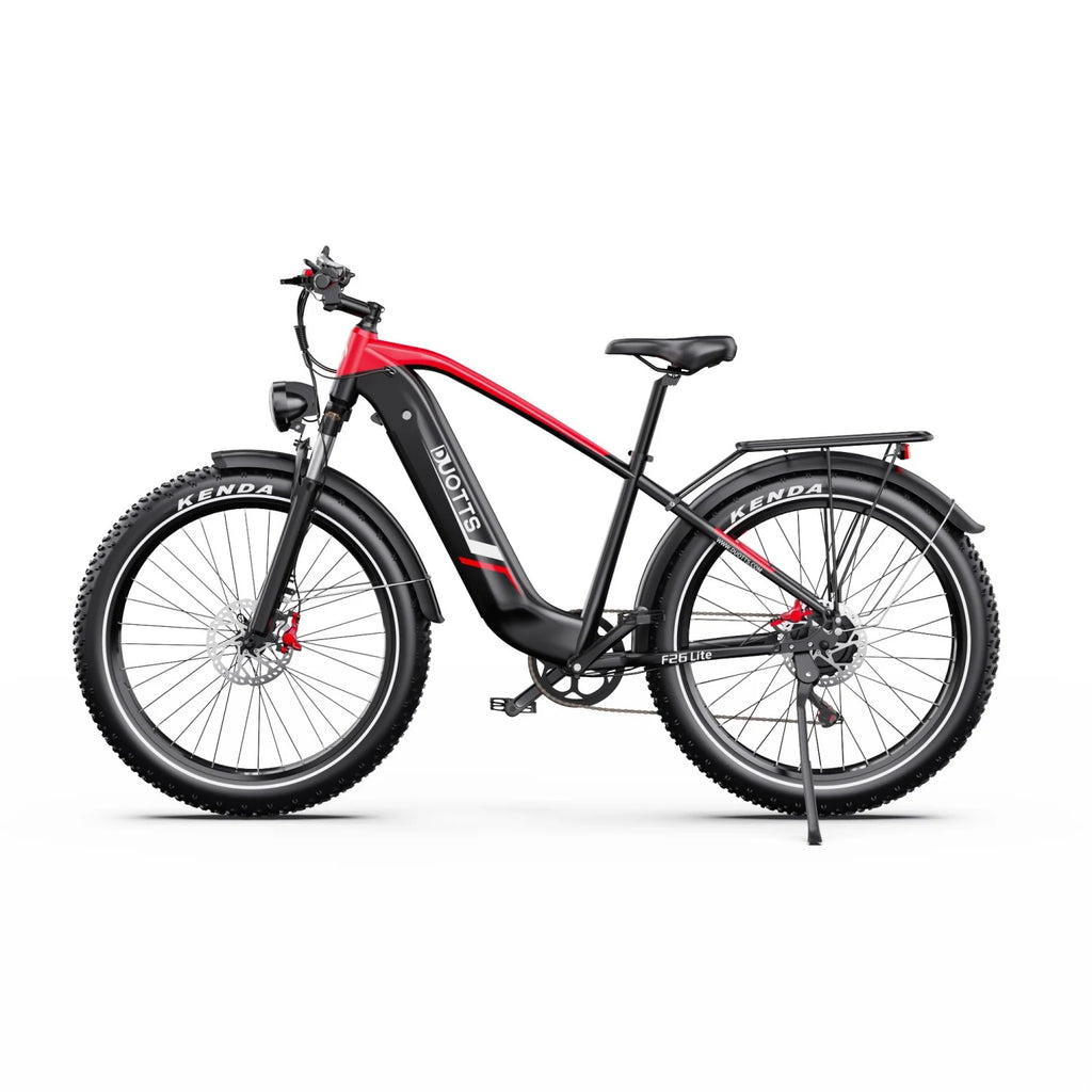 Duotts F26 Lite E-Bike - 500W Motor 48V18Ah Battery 26 Inch Tires Hydraulic Brakes - Black Red