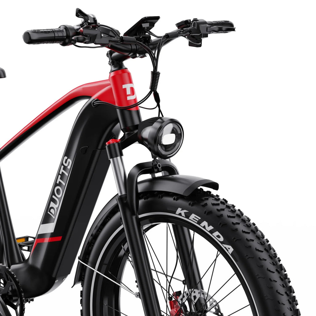 Duotts F26 Lite E-Bike - 500W Motor 48V18Ah Battery 26 Inch Tires Hydraulic Brakes - Black Red