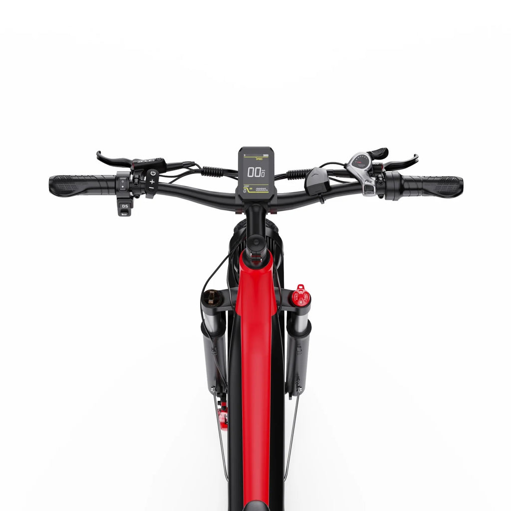 Duotts F26 Lite E-Bike - 500W Motor 48V18Ah Battery 26 Inch Tires Hydraulic Brakes - Black Red