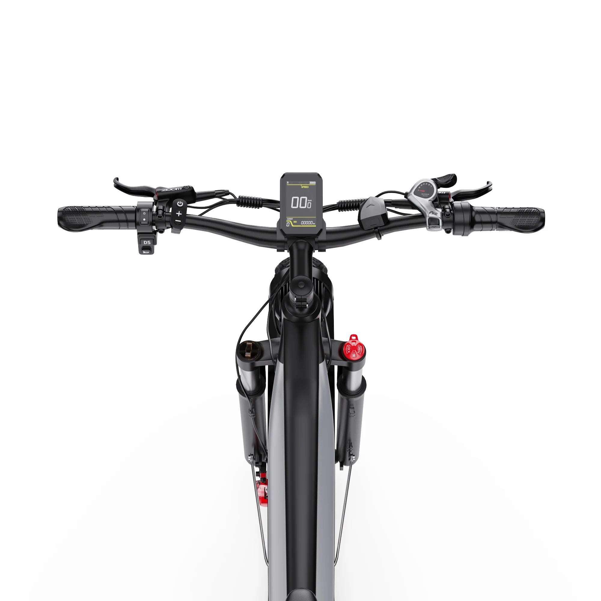 E-Bike Duotts F26 Lite - Motor 500W Batterie 48V18Ah 26 Zoll Reifen Hydraulische Bremsen - Silber Weiß
