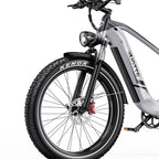 Duotts F26 Lite E-Bike - 500W Motor 48V18Ah Battery 26 Inch Tires Hydraulic Brakes - Silver White