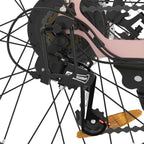 E-Bike ESKUTE C100 -  Motor 250W Motor 36V10.4AH Akku 26x1.75 Zoll Reifen Mechanische Scheibenbremsen - Rosa