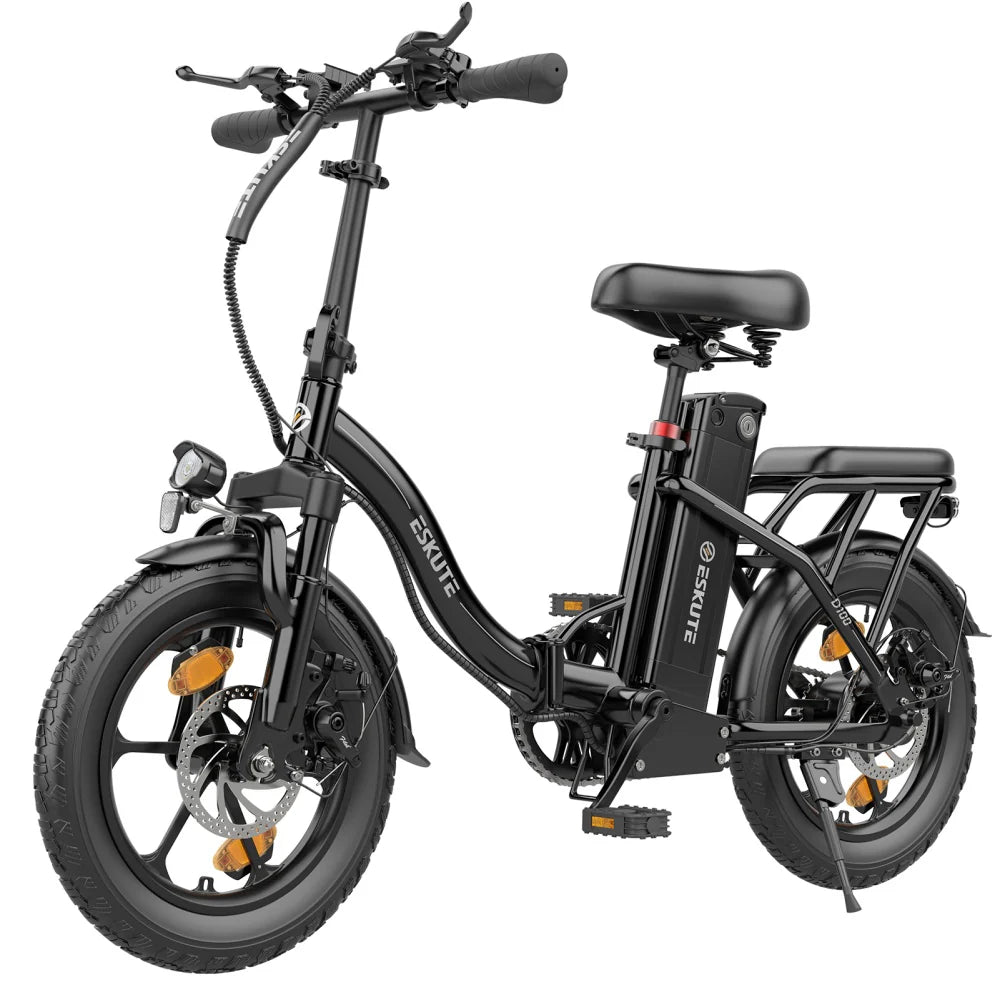 ESKUTE D100 Electric Bike - 250W Motor 36V 13Ah Battery 16 Inch - Black