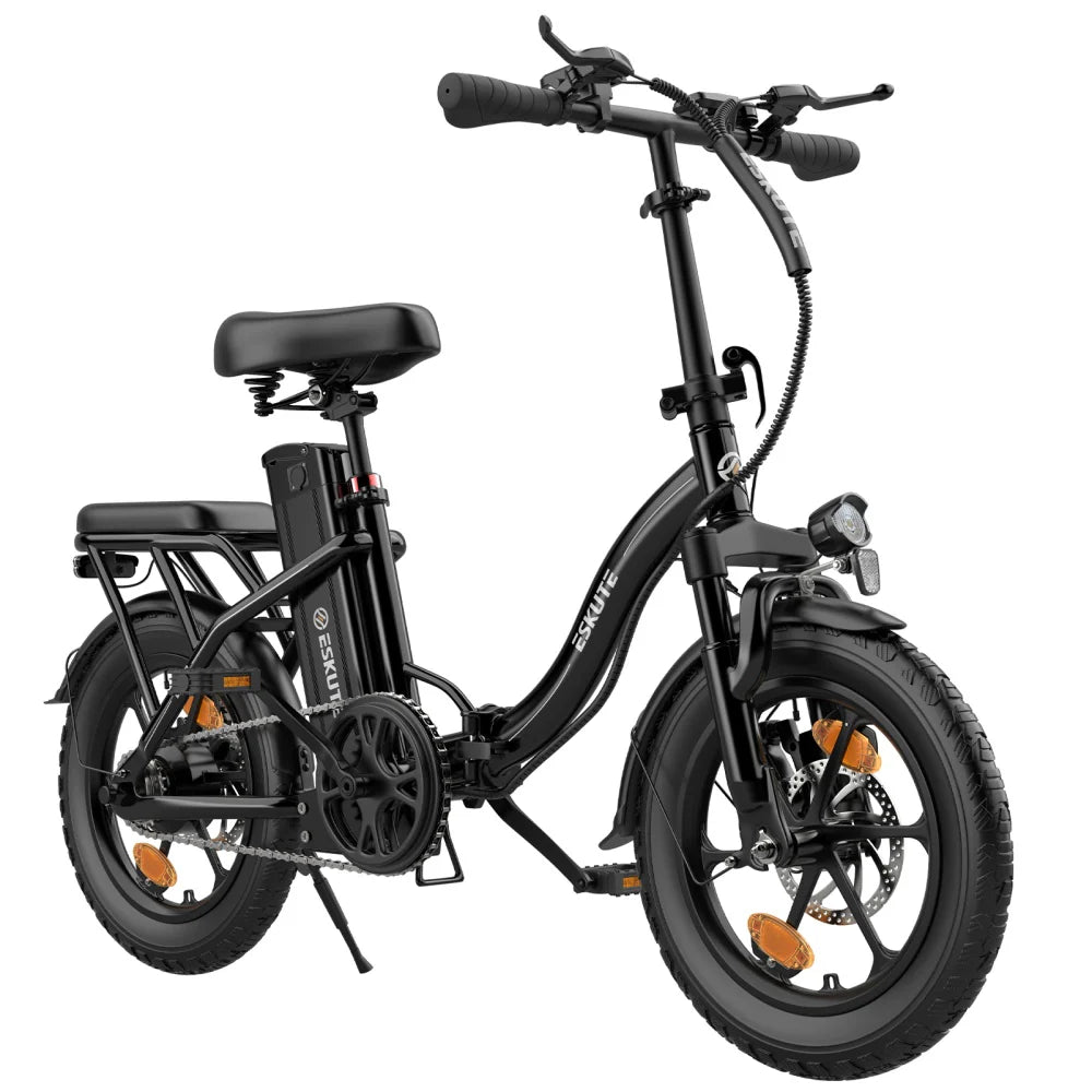 ESKUTE D100 Electric Bike - 250W Motor 36V 13Ah Battery 16 Inch - Black