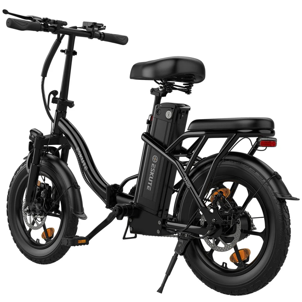 ESKUTE D100 Electric Bike - 250W Motor 36V 13Ah Battery 16 Inch - Black