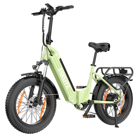 ESKUTE Star E-Bike - 250W Motor 36V25AH Batterie 20 Zoll Reifen Hydraulische Scheibenbremse - Grün