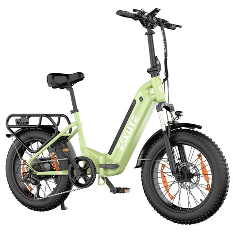 ESKUTE Star E-Bike - 250W Motor 36V25AH Batterie 20 Zoll Reifen Hydraulische Scheibenbremse - Grün