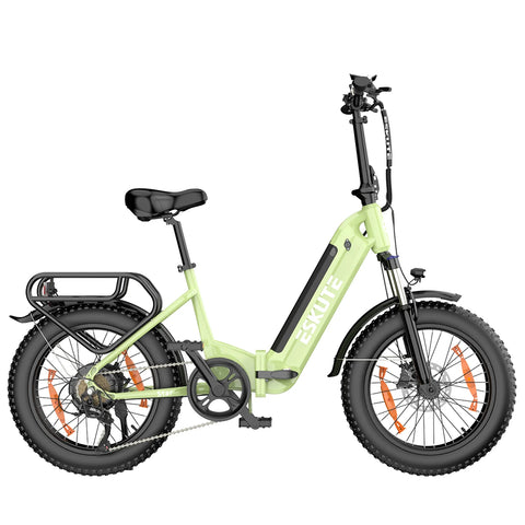 ESKUTE Star E-Bike - 250W Motor 36V25AH Batterie 20 Zoll Reifen Hydraulische Scheibenbremse - Grün