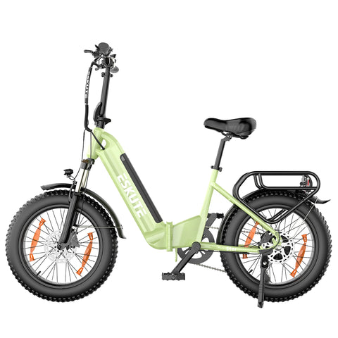 ESKUTE Star E-Bike - 250W Motor 36V25AH Batterie 20 Zoll Reifen Hydraulische Scheibenbremse - Grün