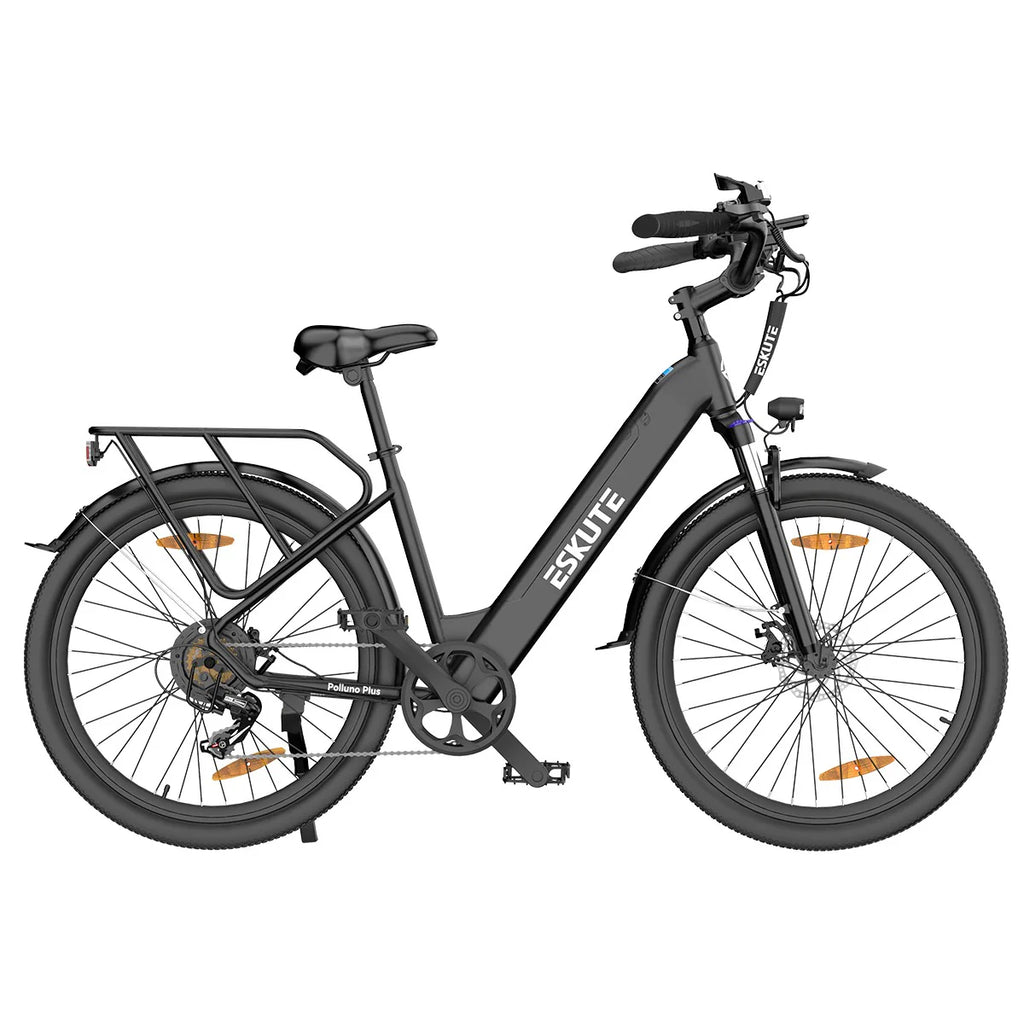 ESKUTE Polluno Plus 28INCH - 250W Motor 36V20AH Batterie 28 Zoll Reifen Mechanische Scheibenbremse - Schwarz