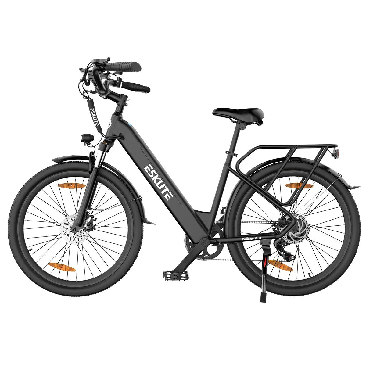 ESKUTE Polluno Plus 28INCH - 250W Motor 36V20AH Batterie 28 Zoll Reifen Mechanische Scheibenbremse - Schwarz