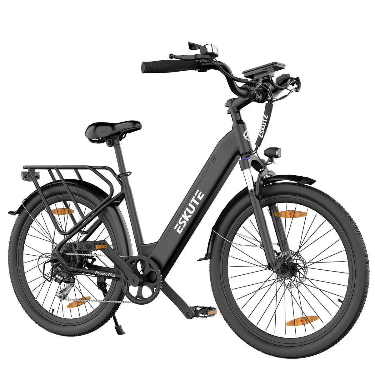 ESKUTE Polluno Plus 26INCH - 250W Motor 36V20AH Batterie 26 Zoll Reifen Mechanische Scheibenbremse - Schwarz