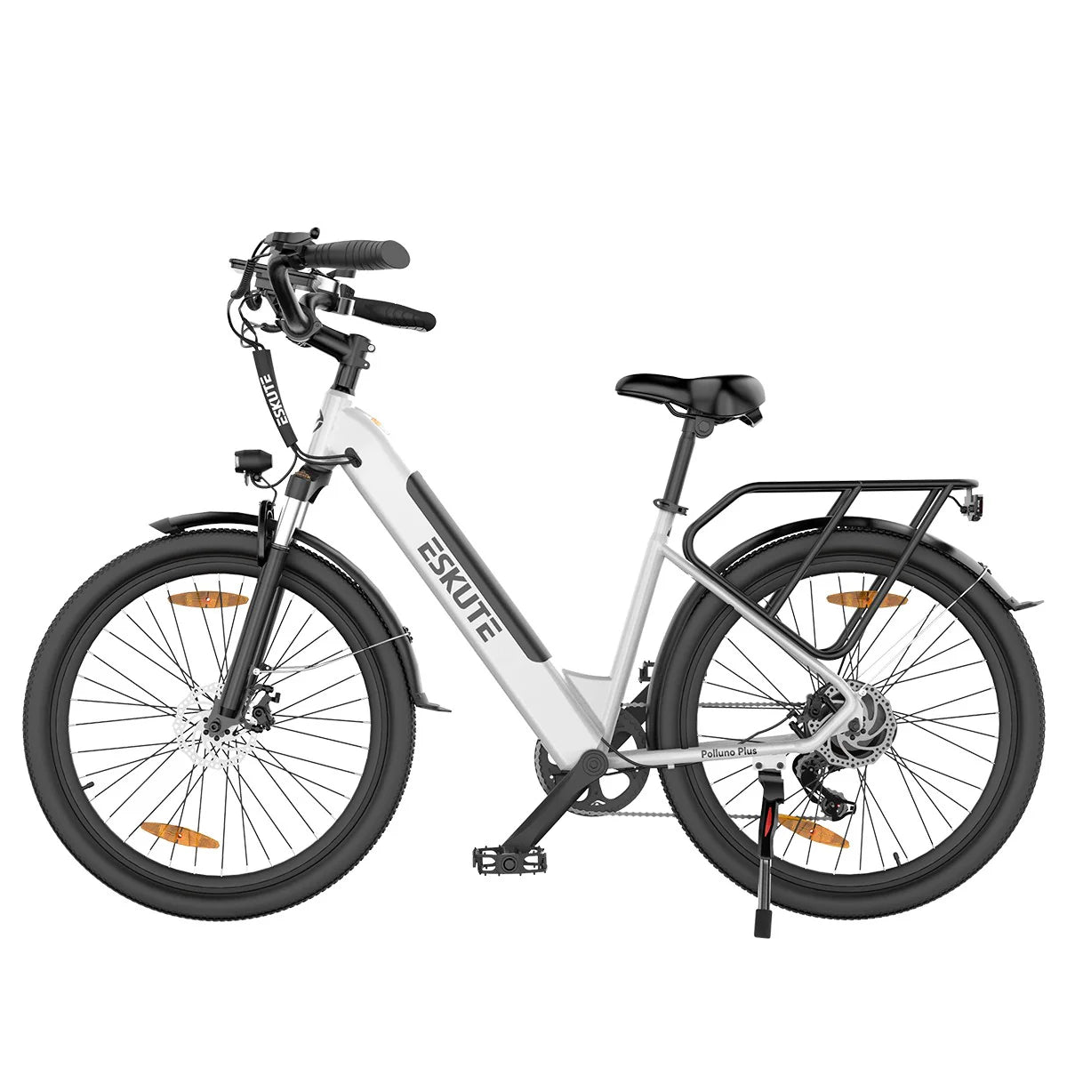 ESKUTE Polluno Plus 26INCH - 250W Motor 36V20AH Batterie 26 Zoll Reifen Mechanische Scheibenbremse - Weiß