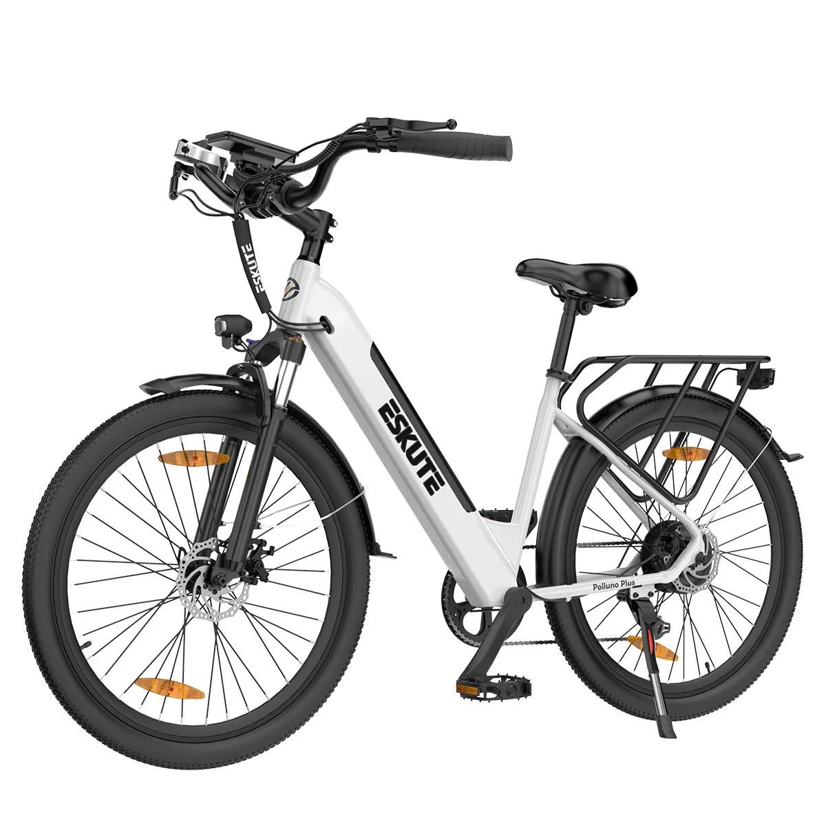 ESKUTE Polluno Plus 26INCH - 250W Motor 36V20AH Batterie 26 Zoll Reifen Mechanische Scheibenbremse - Weiß