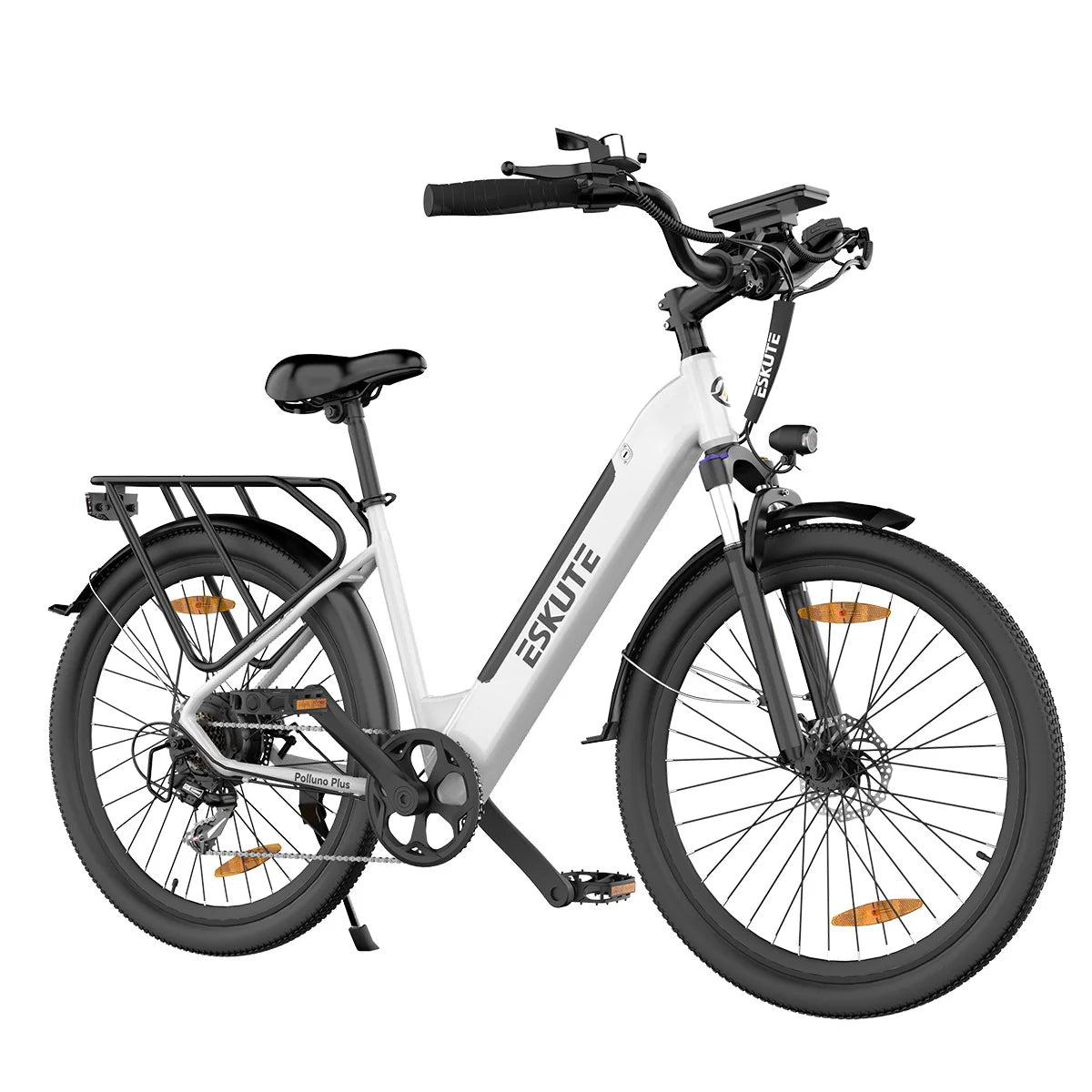ESKUTE Polluno Plus 26INCH - 250W Motor 36V20AH Batterie 26 Zoll Reifen Mechanische Scheibenbremse - Weiß