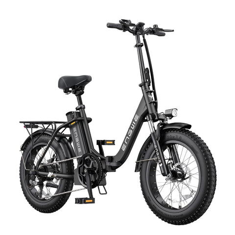 E-Bike ENGWE L20 2.0 - Motor 750W Akku 52V13AH 20 Zoll Räder  mechanische Scheibenbremse - Schwarz