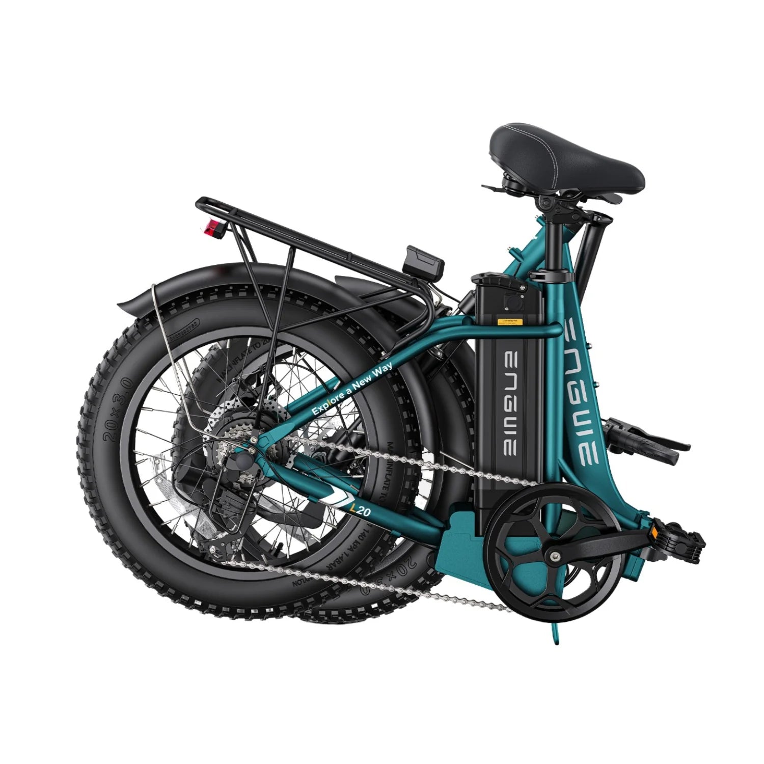 E-Bike ENGWE L20 2.0 - Motor 750W Akku 52V13AH 20 Zoll Räder  mechanische Scheibenbremse - Grün