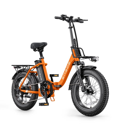 E-Bike ENGWE L20 2.0 - Motor 750W Akku 52V13AH 20 Zoll Räder  mechanische Scheibenbremse - Orange