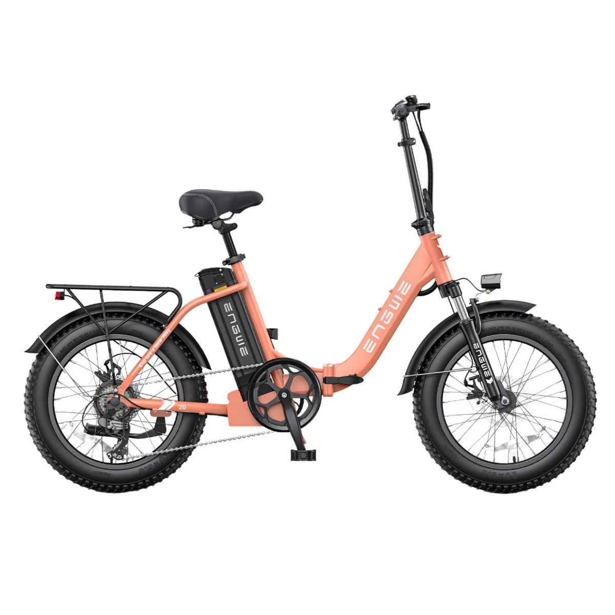 E-Bike ENGWE L20 2.0 - Motor 750W Akku 52V13AH 20 Zoll Räder  mechanische Scheibenbremse - Rosa