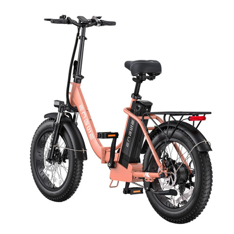 E-Bike ENGWE L20 2.0 - Motor 750W Akku 52V13AH 20 Zoll Räder  mechanische Scheibenbremse - Rosa