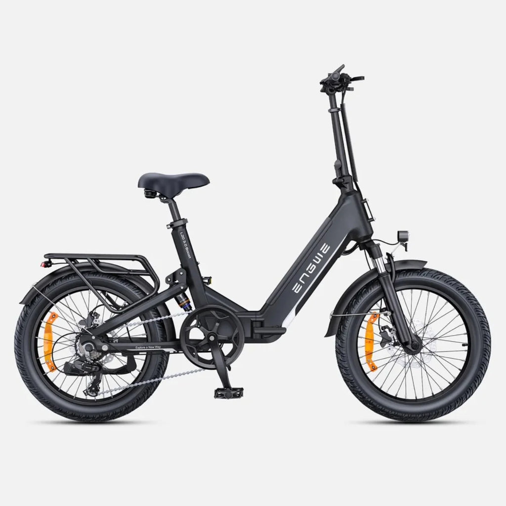 E-Bike ENGWE L20 3.0 BOOST - 250W Motor 48V13.5Ah Battery 20 Inch Wheels TÜV Certified Hydraulic Disc Brakes - Black