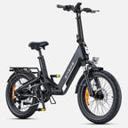 E-Bike ENGWE L20 3.0 BOOST - 250W Motor 48V13.5Ah Battery 20 Inch Wheels TÜV Certified Hydraulic Disc Brakes - Black
