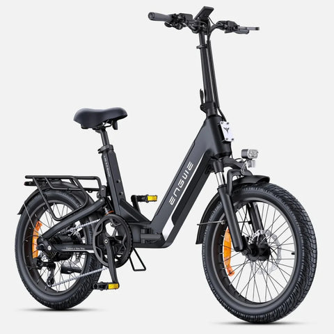 E-Bike ENGWE L20 3.0 BOOST - Motor 250W Akku 48V13.5Ah 20 Zoll Räder TUV Zertifiziert Hydraulische Scheibenbremsen - Schwarz
