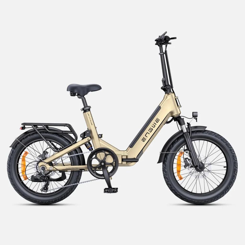 E-Bike ENGWE L20 3.0 BOOST - 250W Motor 48V13.5Ah Battery 20 Inch Wheels TUV Certified Hydraulic Disc Brakes - Gold