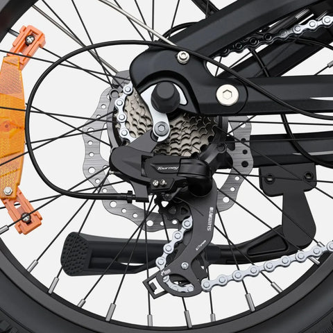 E-Bike ENGWE L20 3.0 BOOST - Motor 250W Akku 48V13.5Ah 20 Zoll Räder TUV Zertifiziert Hydraulische Scheibenbremsen - Gold