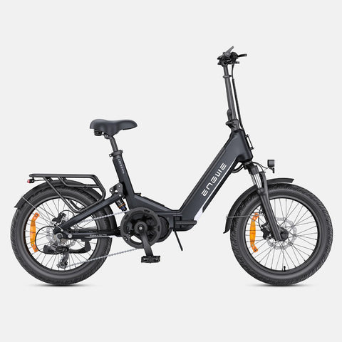 E-Bike ENGWE L20 3.0 PRO - Motor 250W Akku 48V15AH 20 Zoll Räder TUV Zertifiziert Hydraulische Scheibenbremsen - Schwarz