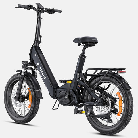 E-Bike ENGWE L20 3.0 PRO - Motor 250W Akku 48V15AH 20 Zoll Räder TUV Zertifiziert Hydraulische Scheibenbremsen - Schwarz