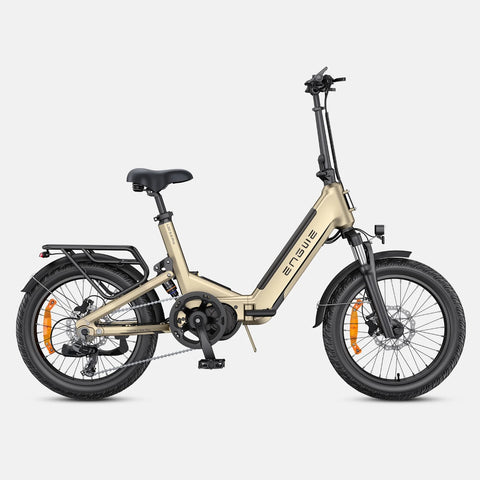 E-Bike ENGWE L20 3.0 PRO - Motor 250W Akku 48V15AH 20 Zoll Räder TUV Zertifiziert Hydraulische Scheibenbremsen - Gold