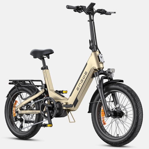 E-Bike ENGWE L20 3.0 PRO - 250W Motor 48V15AH Battery 20 Inch Wheels TUV Certified Hydraulic Disc Brakes - Gold