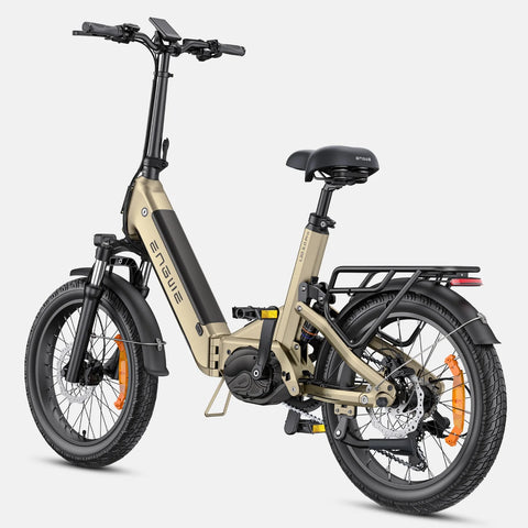 E-Bike ENGWE L20 3.0 PRO - Motor 250W Akku 48V15AH 20 Zoll Räder TUV Zertifiziert Hydraulische Scheibenbremsen - Gold