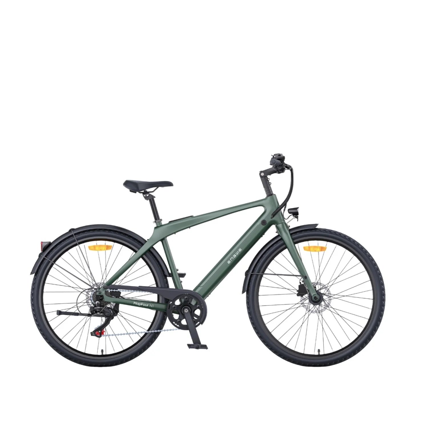 Vélo électrique ENGWE N1 AIR avec moteur 250 W, batterie 36 V 10 Ah, roues de 27,5 pouces et freins hydrauliques – Vert