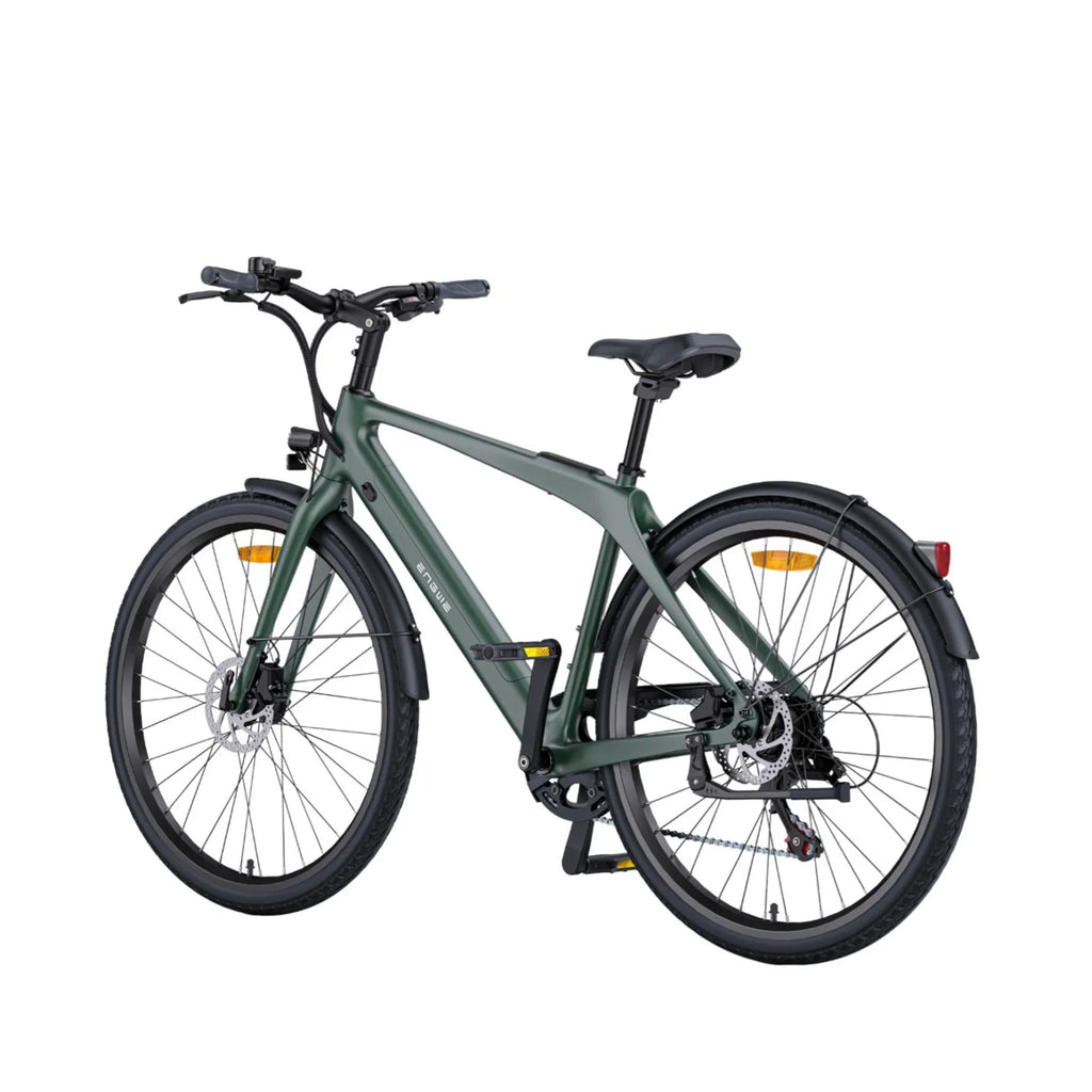 Vélo électrique ENGWE N1 AIR avec moteur 250 W, batterie 36 V 10 Ah, roues de 27,5 pouces et freins hydrauliques – Vert