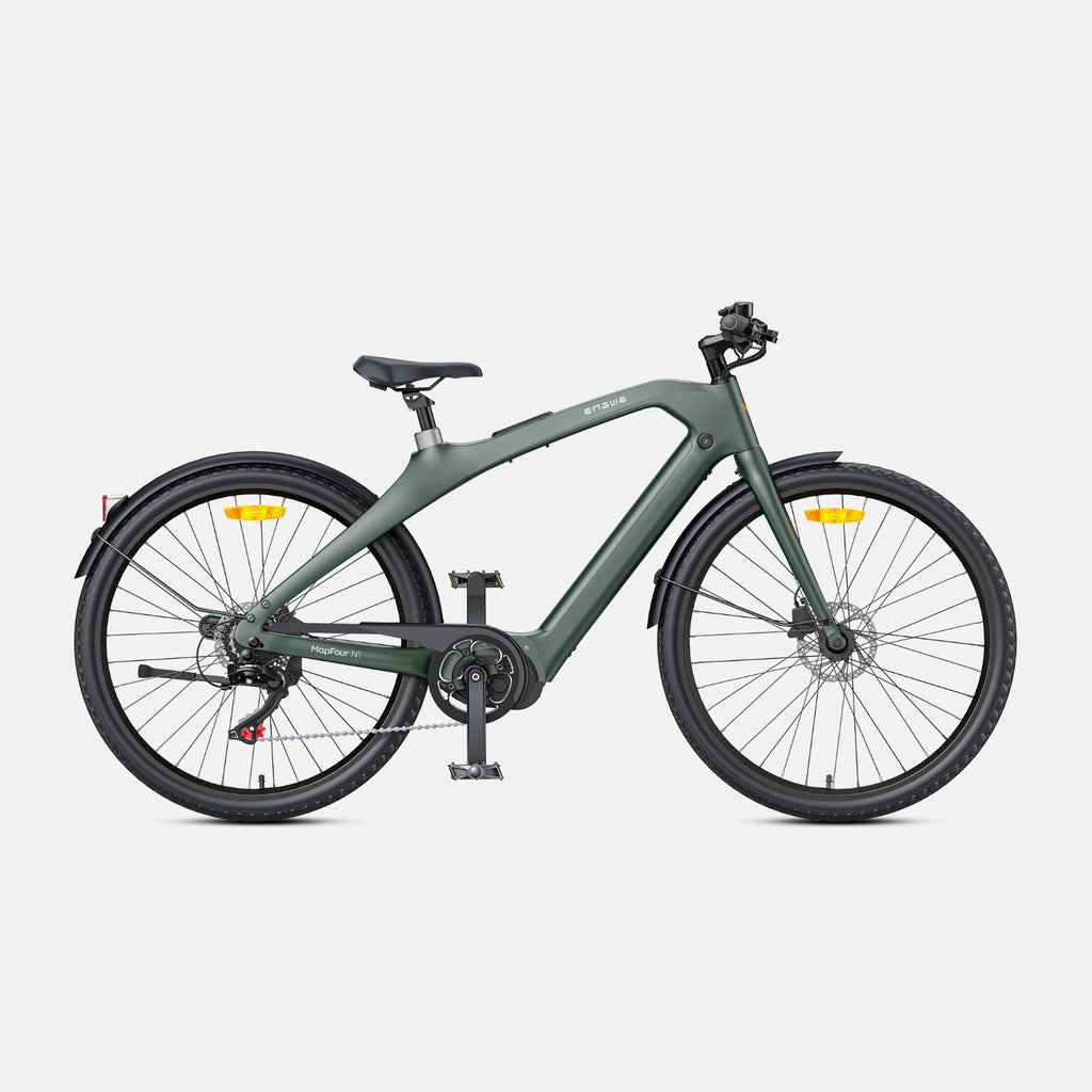 E-Bike ENGWE N1 PRO - Motor 250W Battery 36V10Ah 27.5 Inch Wheels Hydraulic Disc Brakes - Green