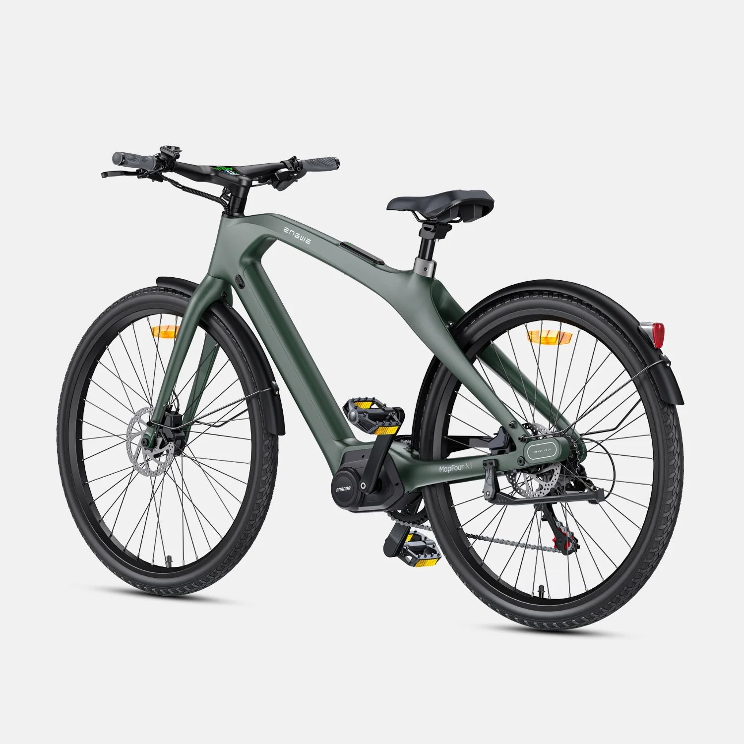 E-Bike ENGWE N1 PRO - Motor 250W Battery 36V10Ah 27.5 Inch Wheels Hydraulic Disc Brakes - Green