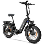 TTGO F6 E-Bike - Motor 250W Akku 36V25AH 20-Zoll-Rädern Hydraulische Scheibenbremsen  - Schwarz