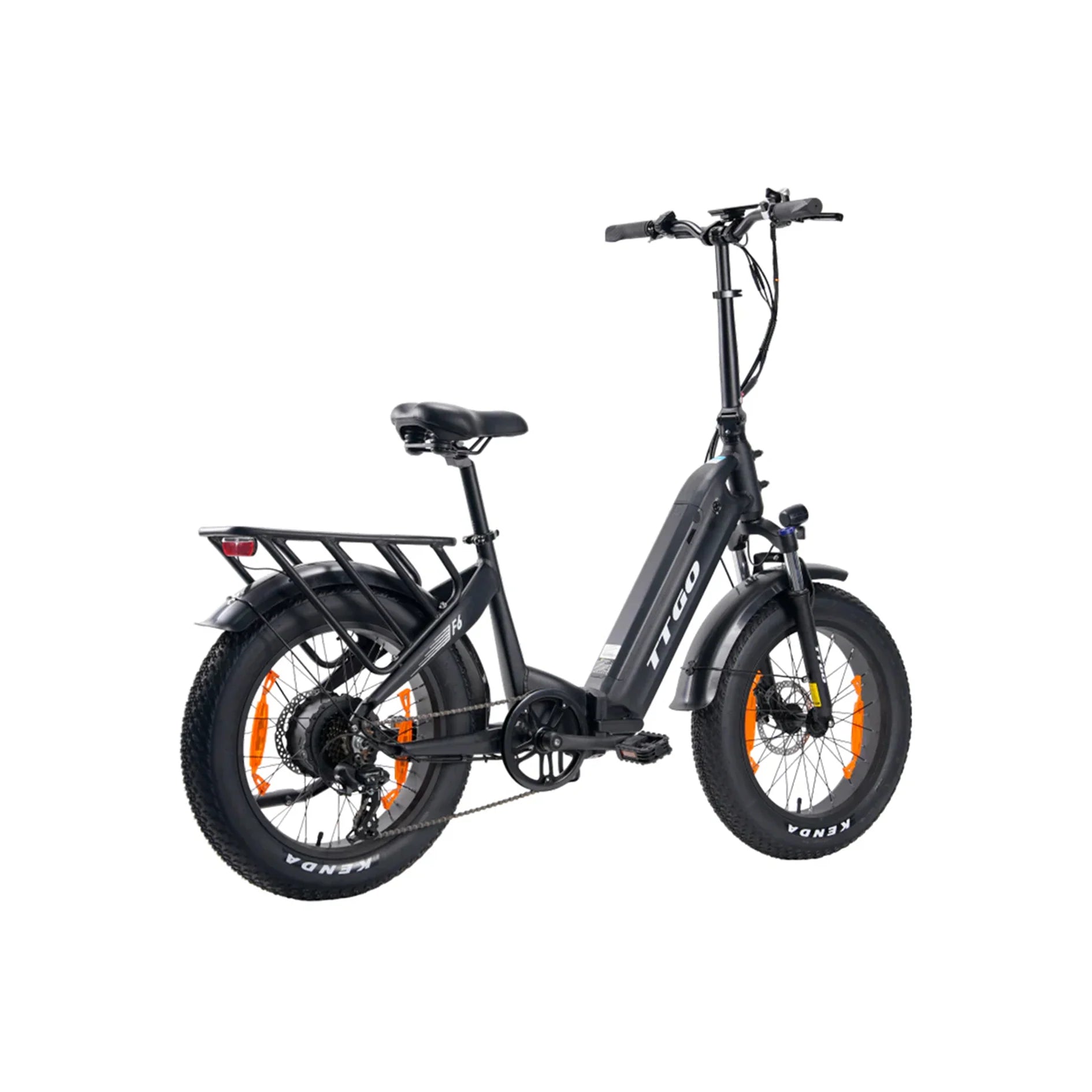 TTGO F6 E-Bike - Motor 250W Akku 36V25AH 20-Zoll-Rädern Hydraulische Scheibenbremsen  - Schwarz