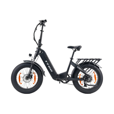 TTGO F6 E-Bike - Motor 250W Akku 36V25AH 20-Zoll-Rädern Hydraulische Scheibenbremsen  - Schwarz