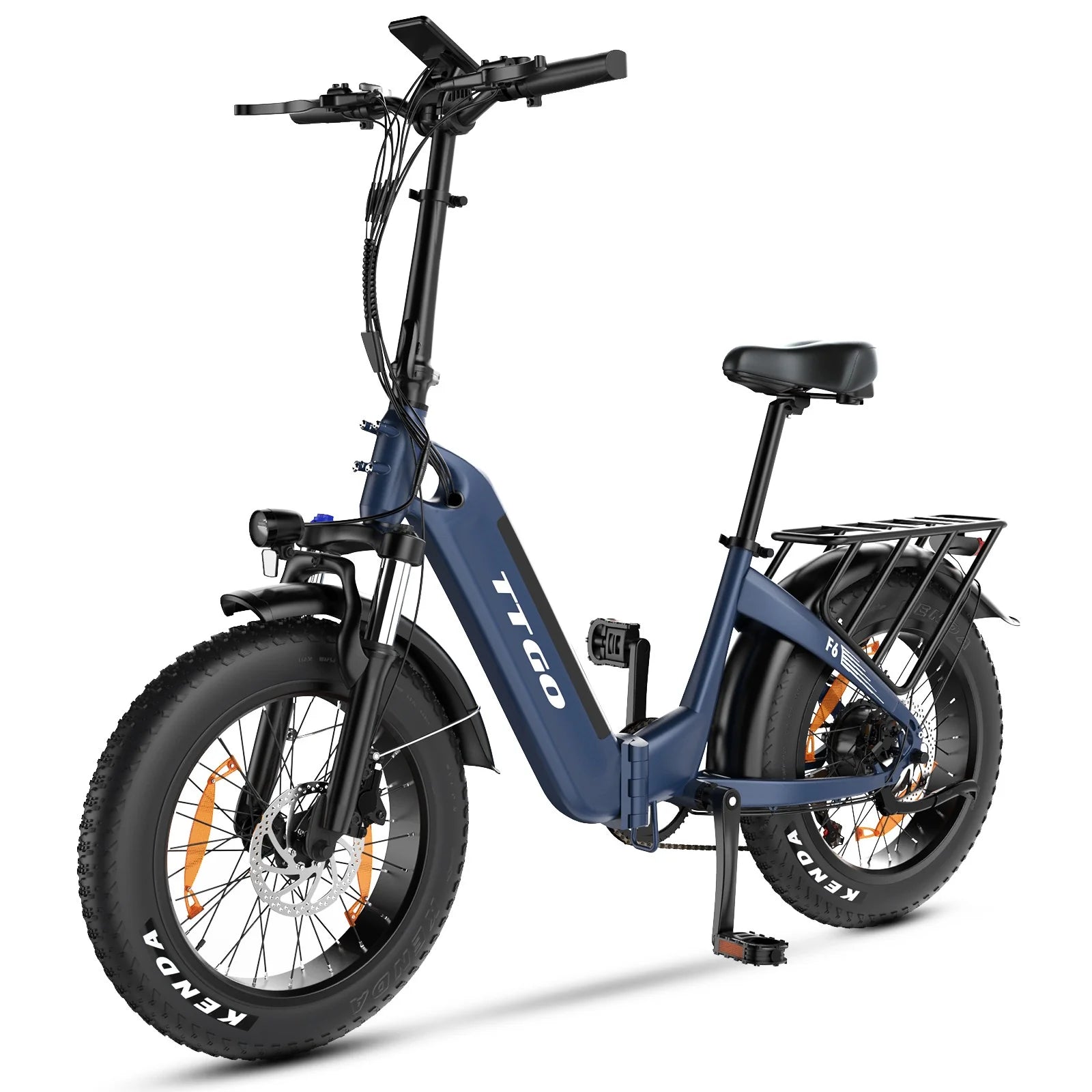 TTGO F6 E-Bike - Motor 250W Akku 36V25AH 20-Zoll-Rädern Hydraulische Scheibenbremsen  - Blau