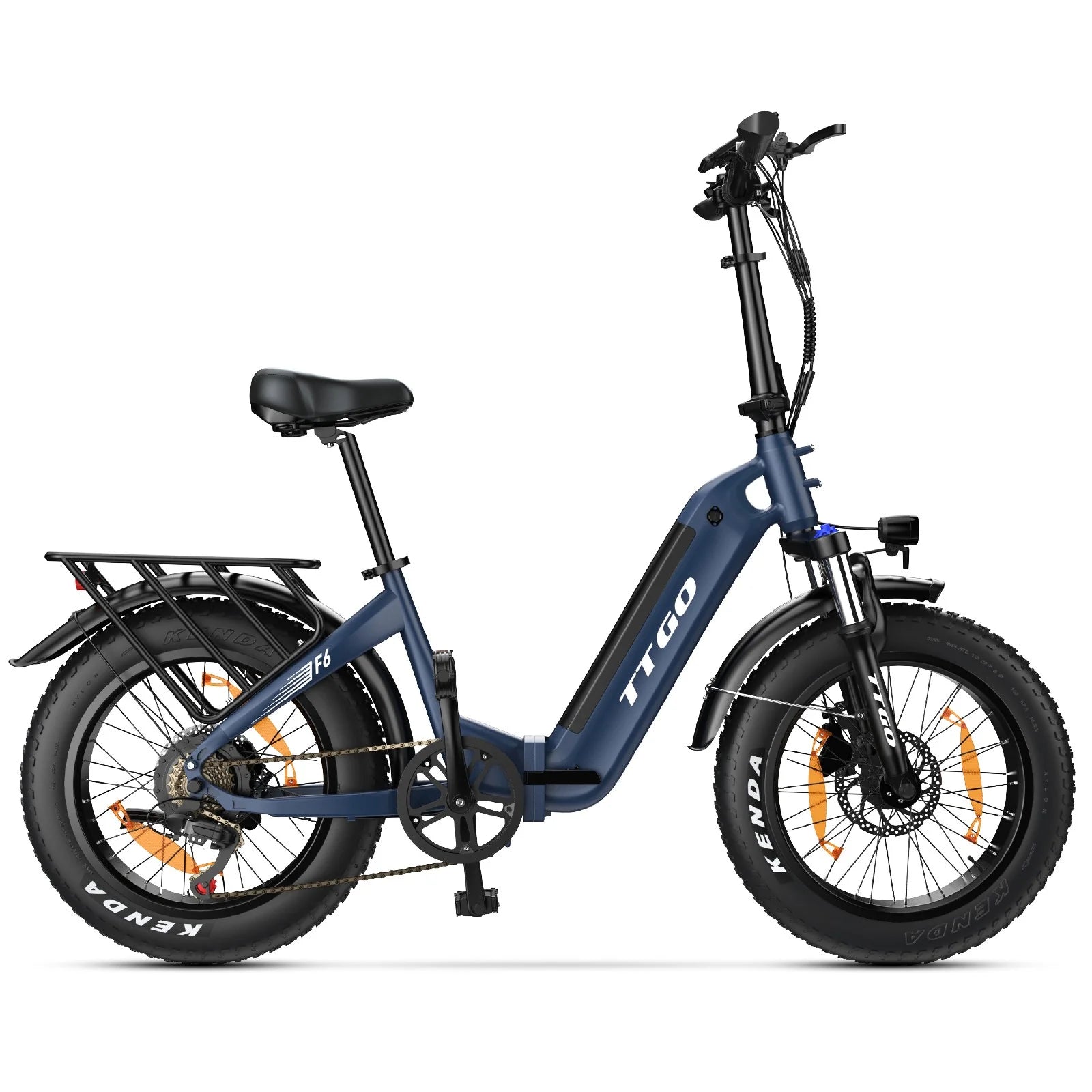 TTGO F6 E-Bike - Motor 250W Akku 36V25AH 20-Zoll-Rädern Hydraulische Scheibenbremsen  - Blau
