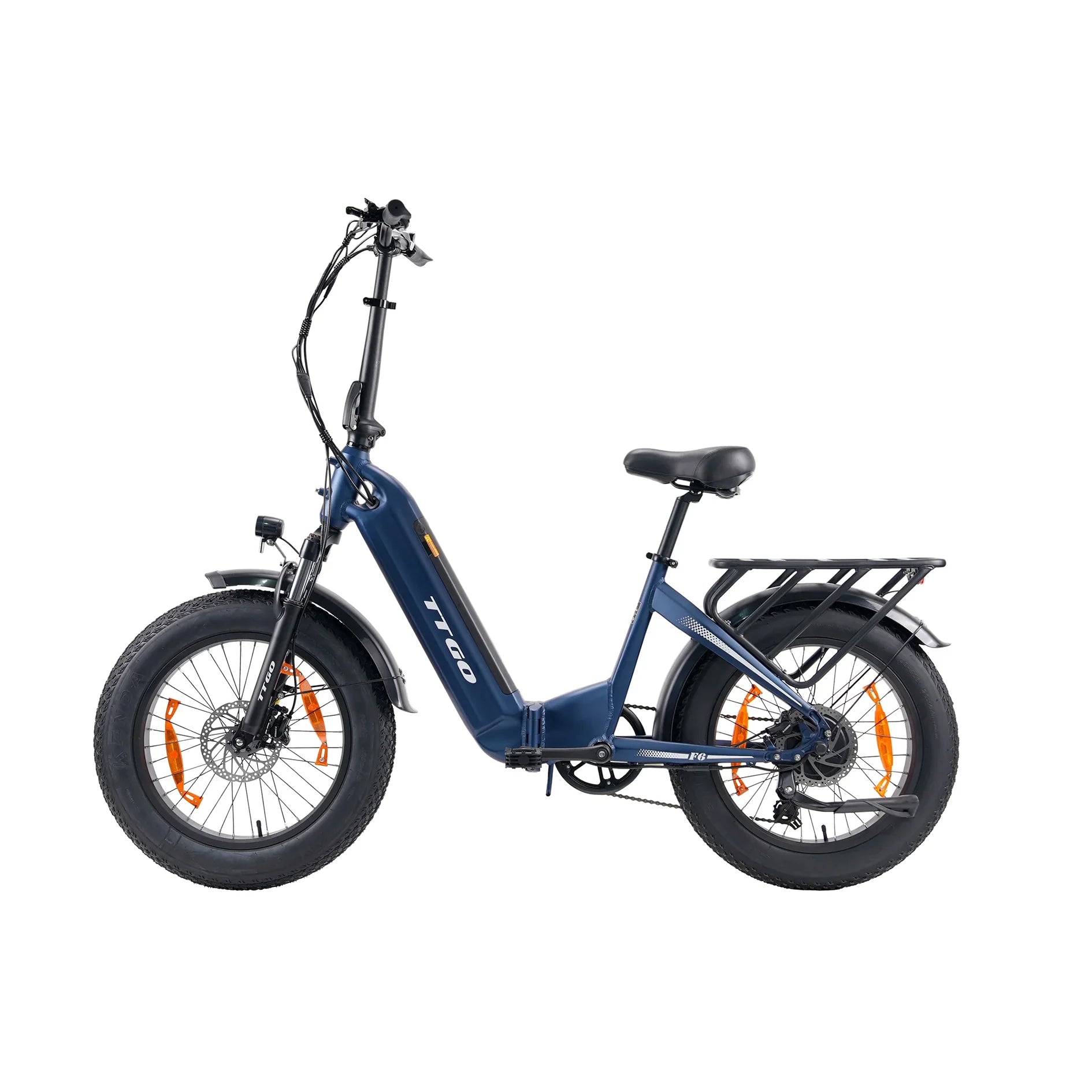 TTGO F6 E-Bike - Motor 250W Akku 36V25AH 20-Zoll-Rädern Hydraulische Scheibenbremsen  - Blau