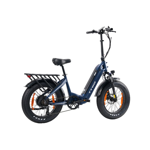 TTGO F6 E-Bike - Motor 250W Akku 36V25AH 20-Zoll-Rädern Hydraulische Scheibenbremsen  - Blau