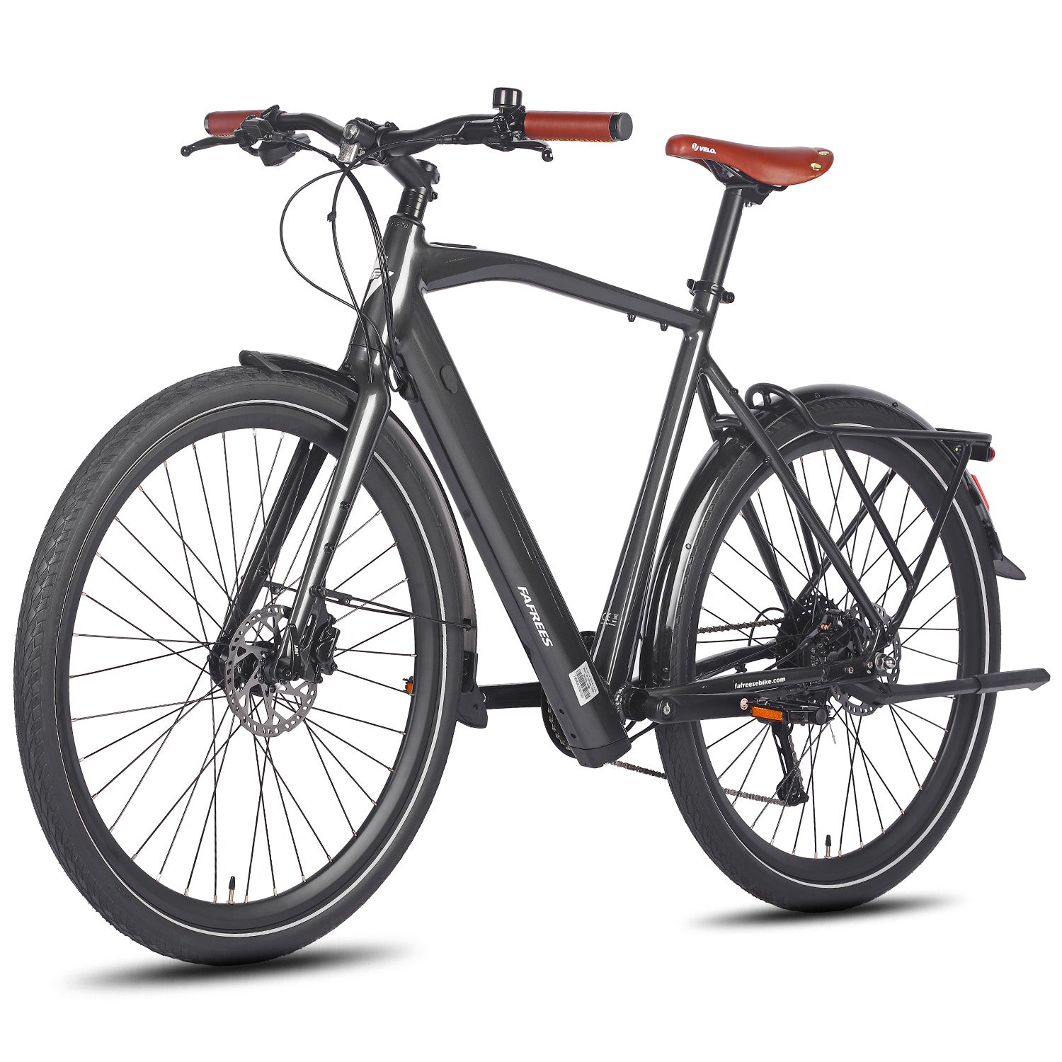FAFREES F700M City E-Bike - Motor 250W Akku 36V10AH Alurahmen Hydraulikbremse - Schwarz