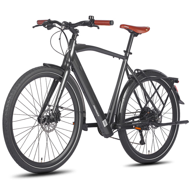FAFREES F700M City E-Bike - Motor 250W Akku 36V10AH Alurahmen Hydraulikbremse - Schwarz